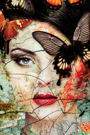 Kare - Glass Picture Lady Butterfly 100x150cm