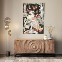 Kare - Glass Picture Lady Butterfly 100x150cm