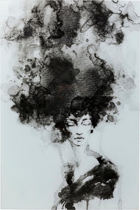 Kare - Glass Picture Smokey Hair 100x150cm
