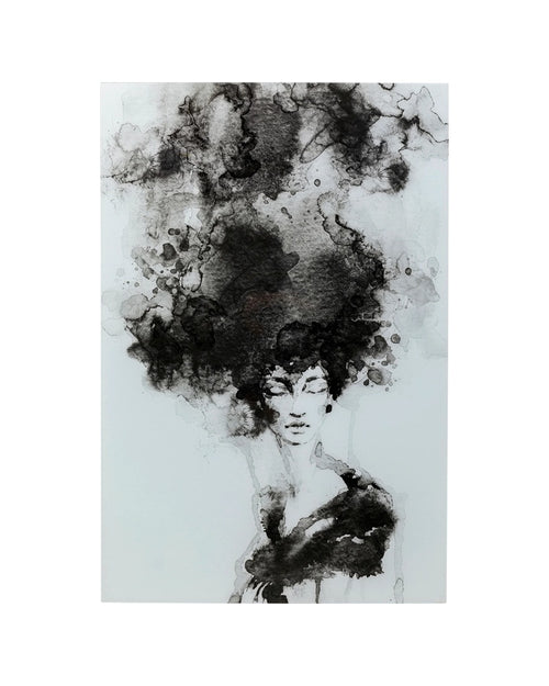 Kare - Glass Picture Smokey Hair 100x150cm