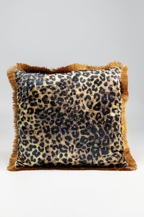 Kare - Cushion Leo Fringe 45x45cm