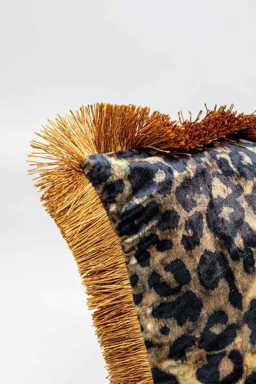 Kare - Cushion Leo Fringe 45x45cm