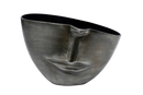 Kare - Vase Half Face Anthracite 31cm