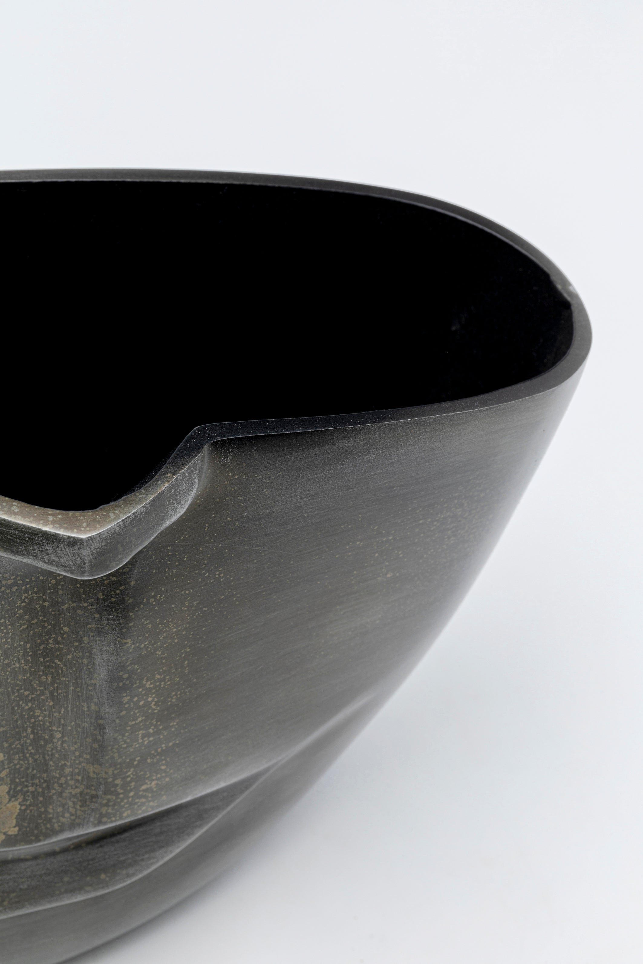 Kare - Vase Half Face Anthracite 31cm