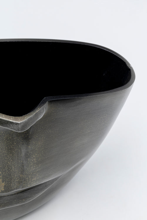 Kare - Vase Half Face Anthracite 31cm