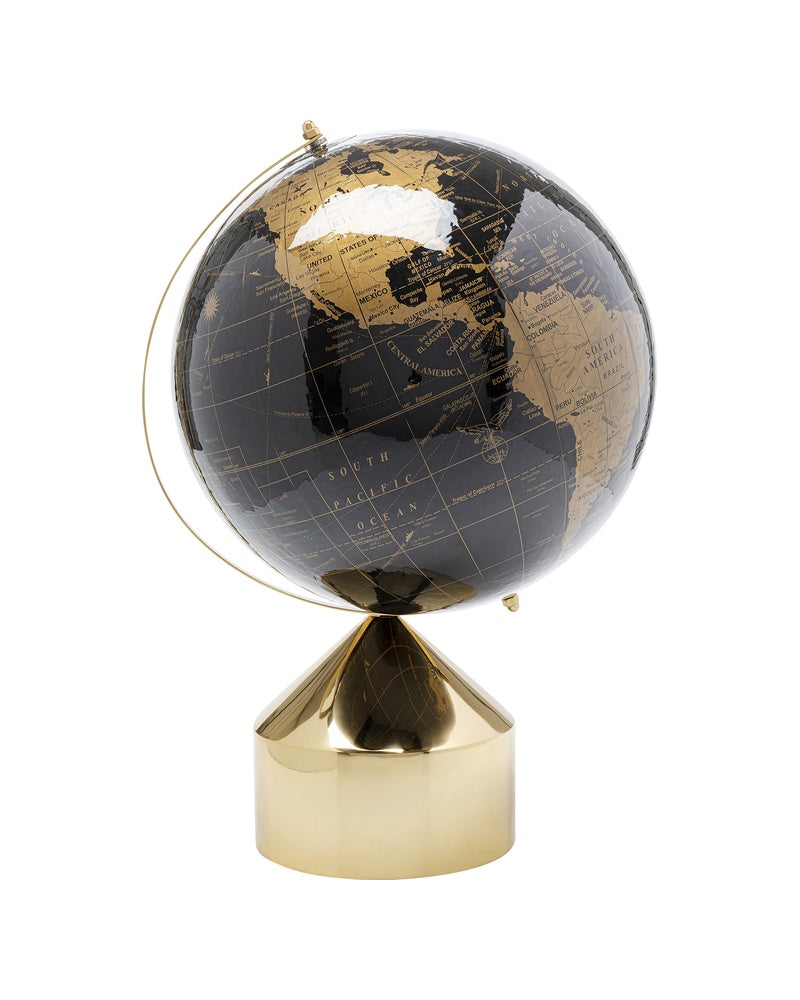 Kare - Deco Object Globe Top Gold 47cm