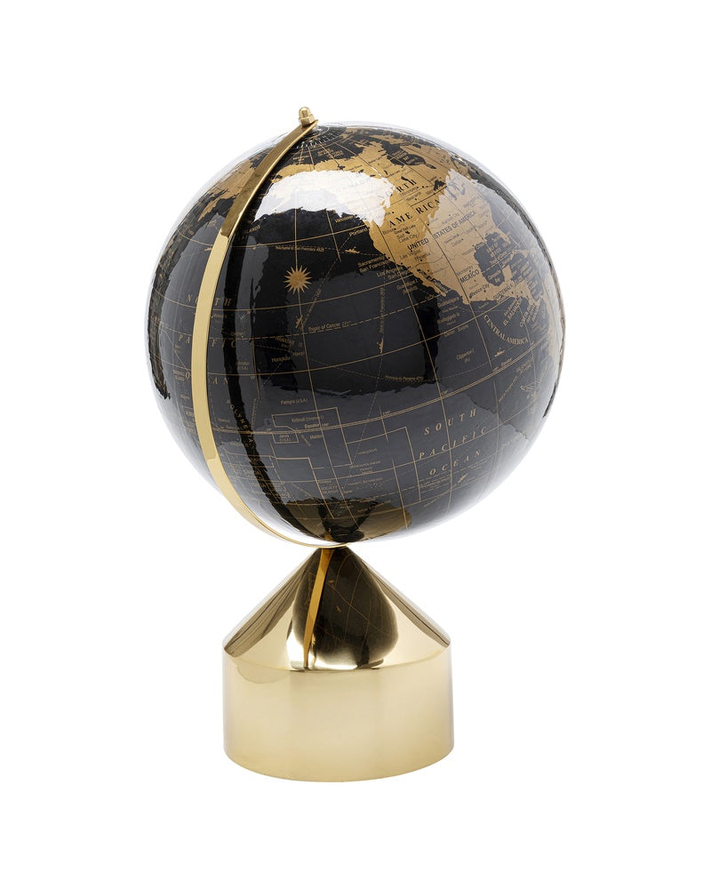 Kare - Deco Object Globe Top Gold 47cm