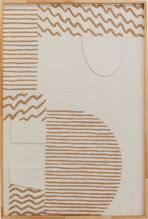 Kare - Object Picture Sandy Waves 81x122cm