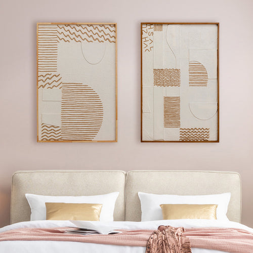 Kare - Object Picture Sandy Waves 81x122cm