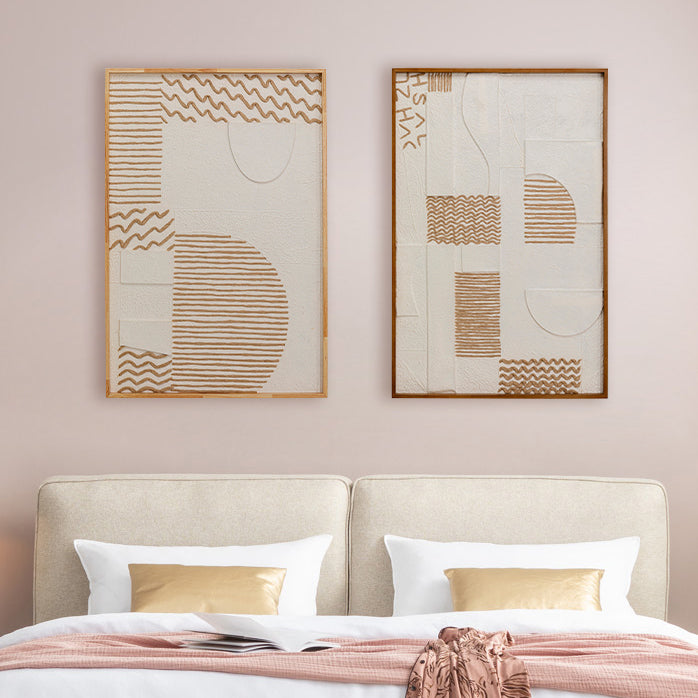Kare - Object Picture Sandy Geometric 81x122c