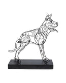 Kare - Deco Object Wire Attack Dog 36cm