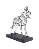 Kare - Deco Object Wire Attack Dog 36cm