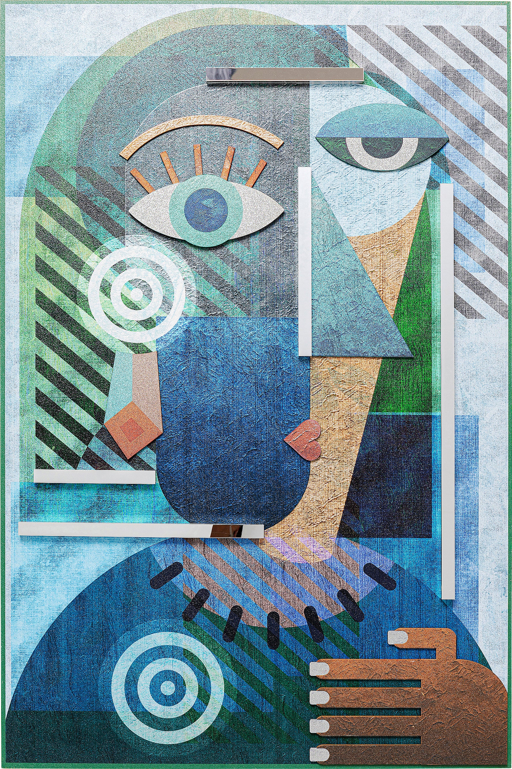 Kare - Object Picture Geometric Woman 100x150