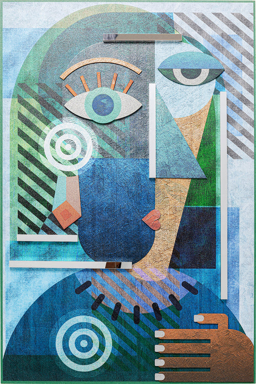Kare - Object Picture Geometric Woman 100x150