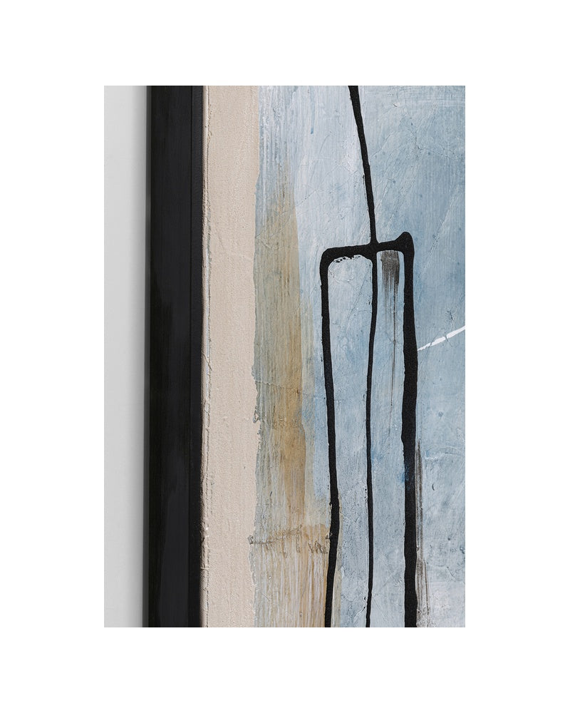 Kare - Framed Picture Dust Blue 100x100cm