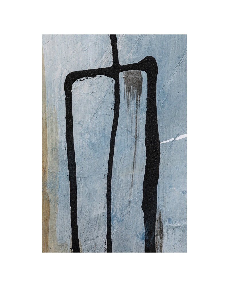 Kare - Framed Picture Dust Blue 100x100cm