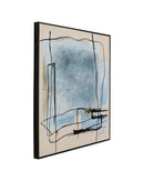 Kare - Framed Picture Dust Blue 100x100cm