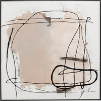Kare - Framed Picture Dust Grey 100x100cm