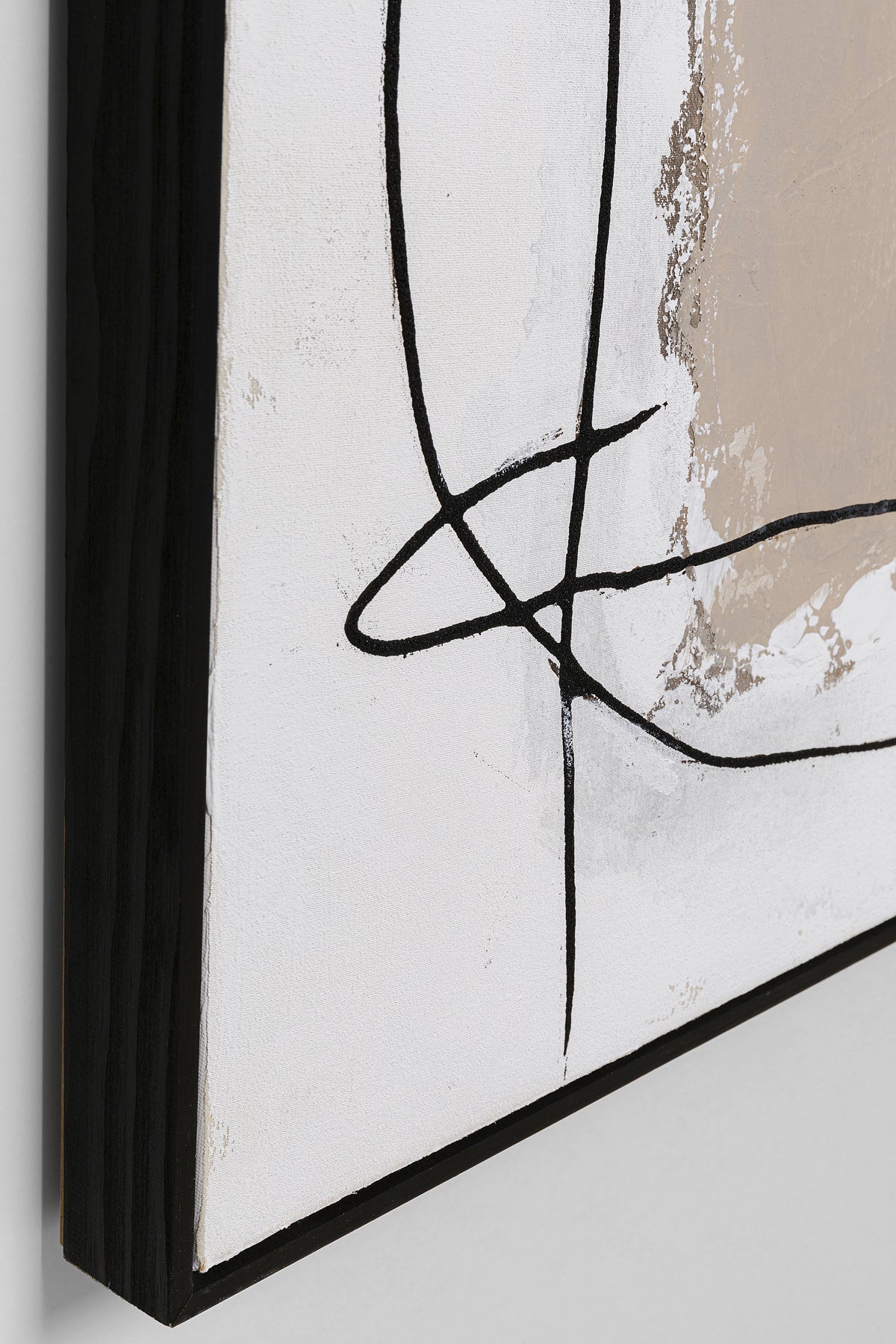 Kare - Framed Picture Dust Grey 100x100cm