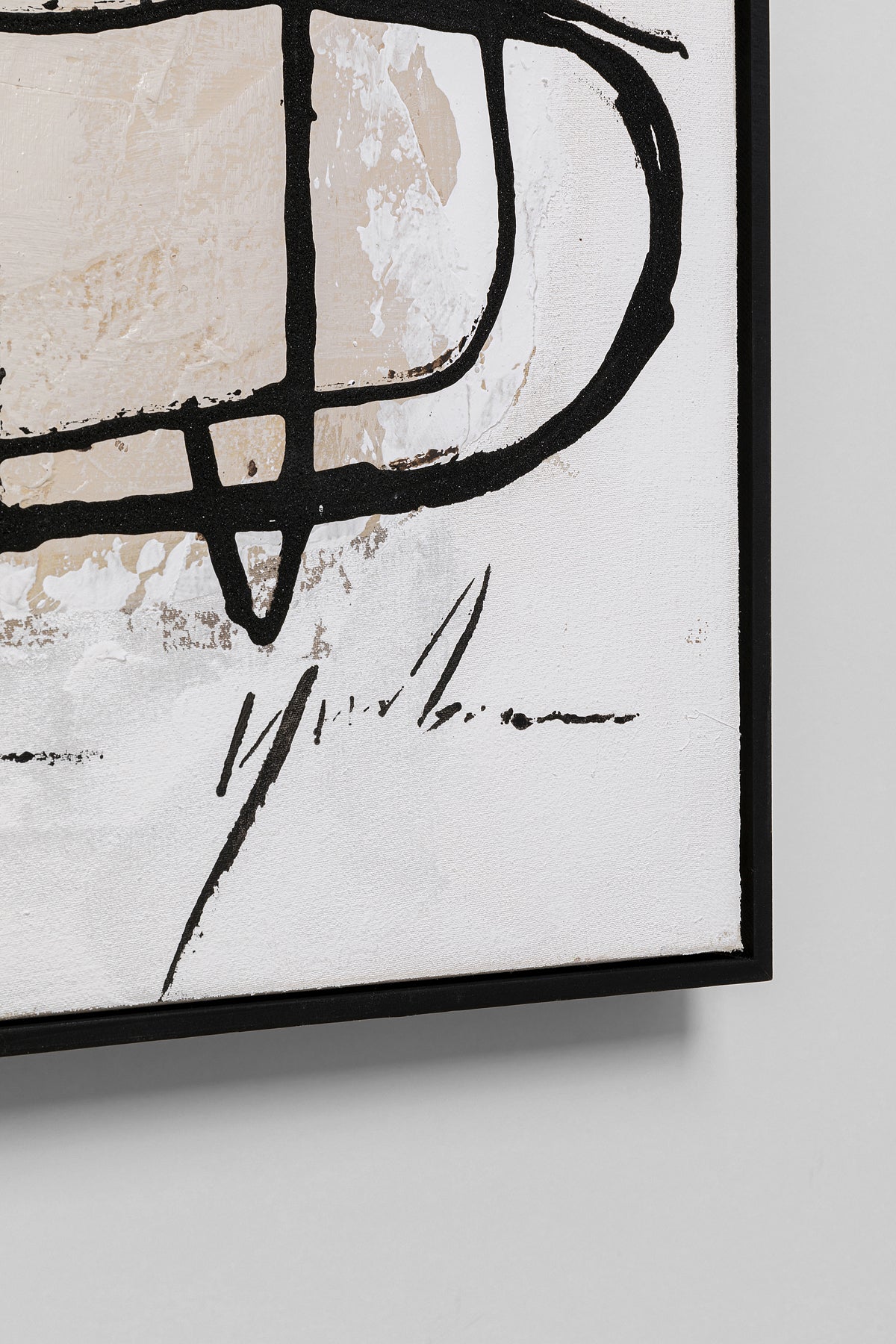 Kare - Framed Picture Dust Grey 100x100cm