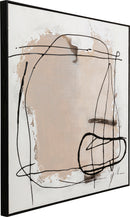 Kare - Framed Picture Dust Grey 100x100cm