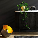 Kare - Floor Lamp Apollon Smooth Graphite Ø35cm