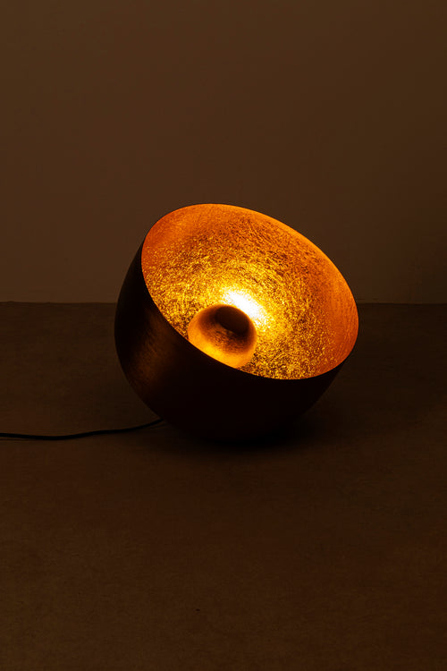 Kare - Floor Lamp Apollon Smooth Graphite Ø35cm
