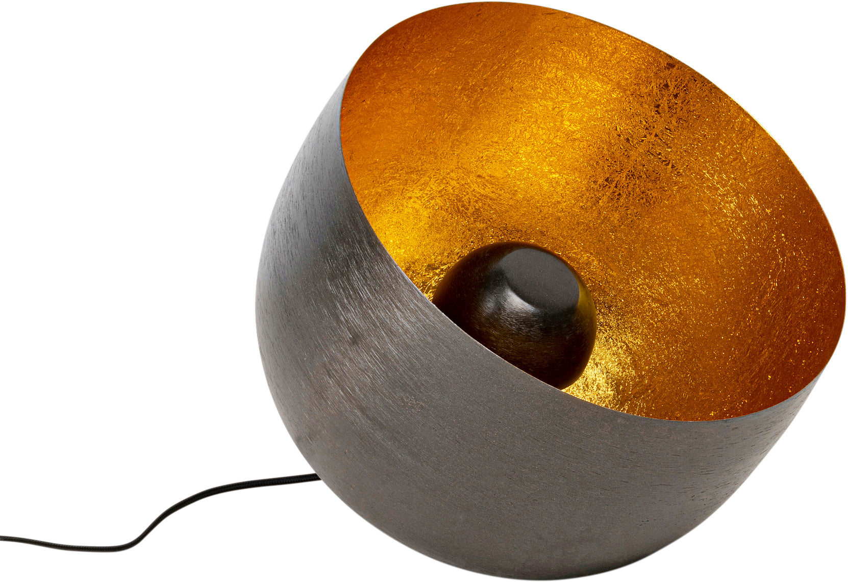 Kare - Floor Lamp Apollon Smooth Graphite Ø35cm