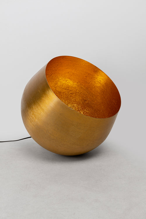 Kare - Floor Lamp Apollon Smooth Gold Ø50cm