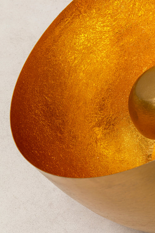Kare - Floor Lamp Apollon Smooth Gold Ø35cm