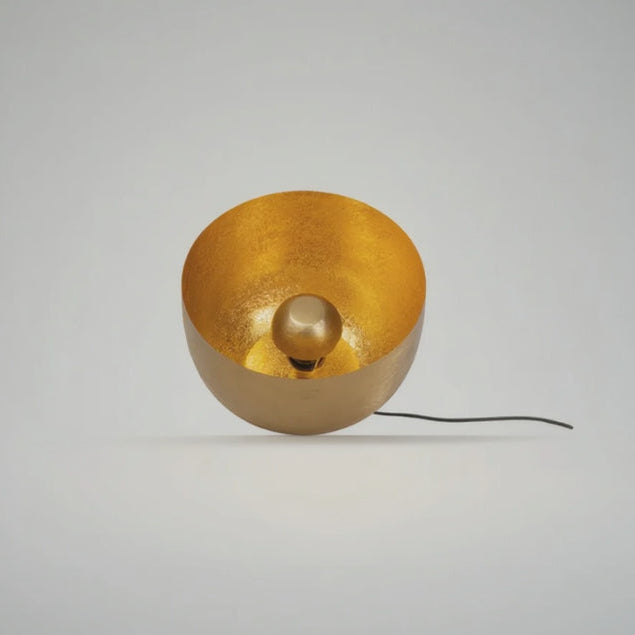 Kare - Floor Lamp Apollon Smooth Gold Ø35cm