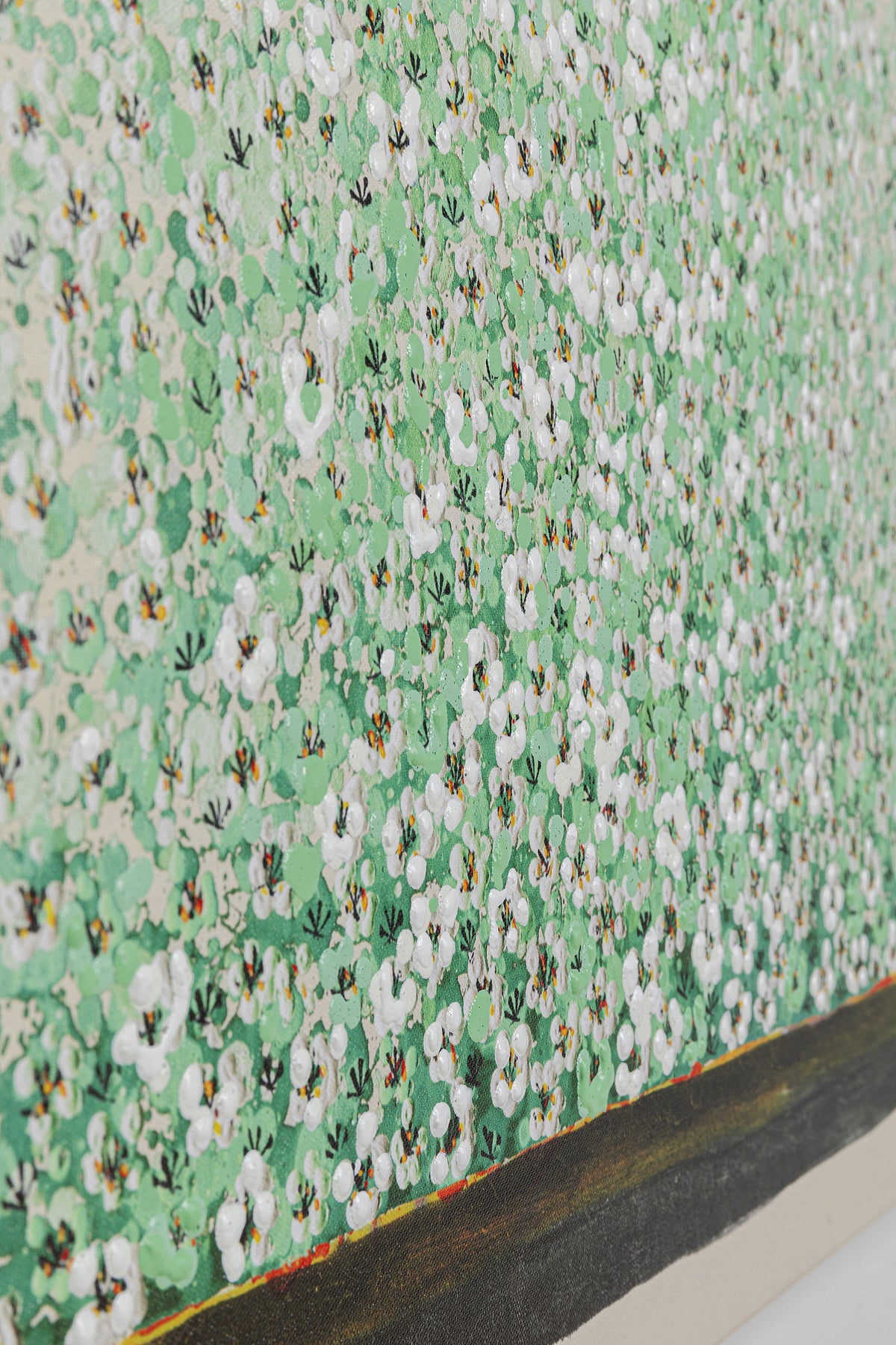 Kare - Canvas Picture Flower Boat Beige Green