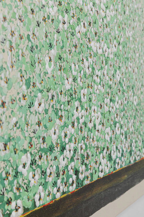 Kare - Canvas Picture Flower Boat Beige Green
