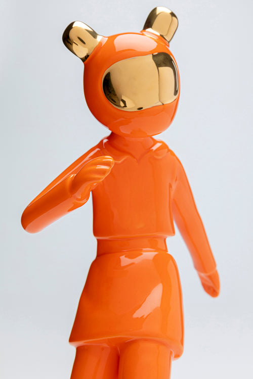 Kare - Deco Figurine Skating Astronaut Orange