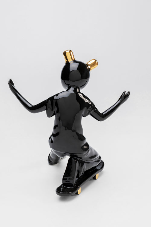 Kare - Deco Figurine Skating Astronaut Black