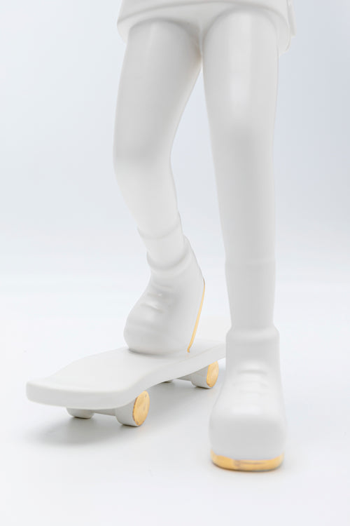 Kare - Deco Figurine Skating Astronaut White