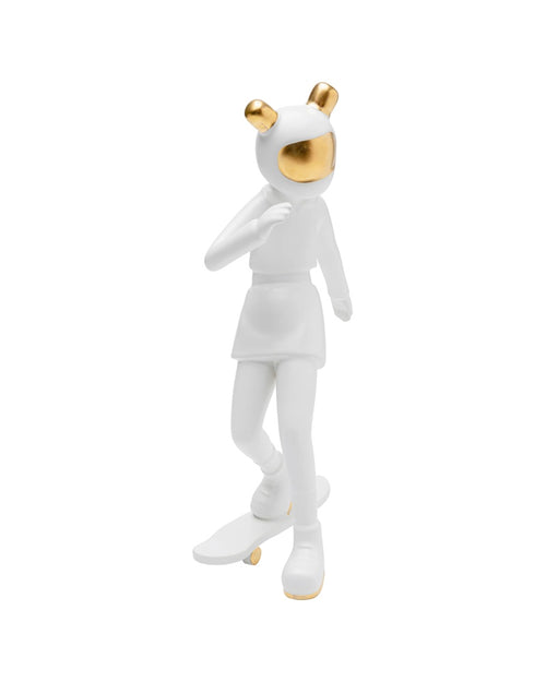 Kare - Deco Figurine Skating Astronaut White