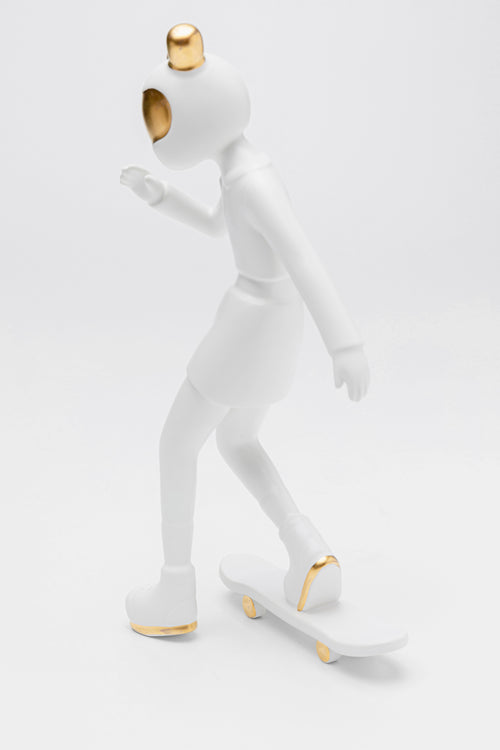 Kare - Deco Figurine Skating Astronaut White