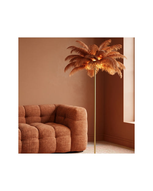 Kare - Floor Lamp Feather Palm Rusty Red 165cm