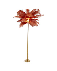 Kare - Floor Lamp Feather Palm Rusty Red 165cm