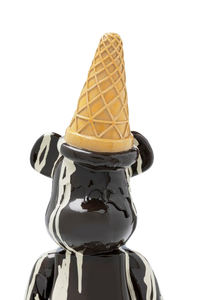 Kare - Deco Figurine Gelato Bear Black 40cm