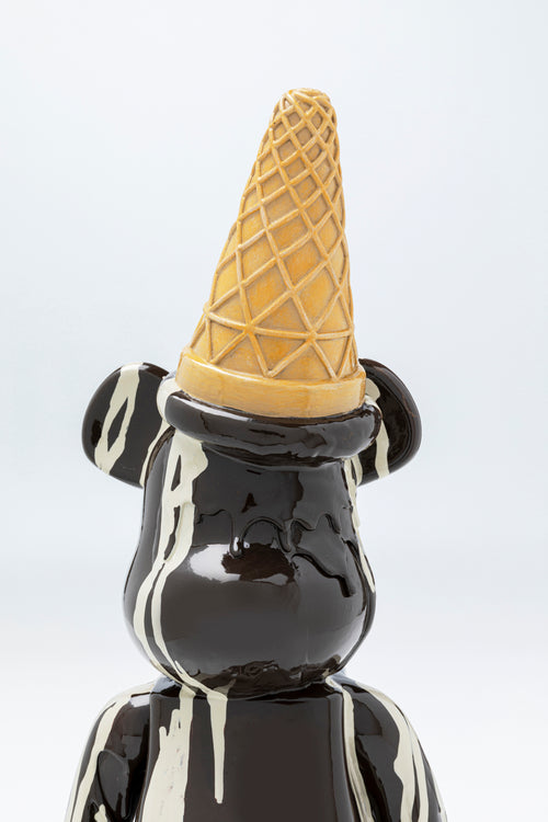 Kare - Deco Figurine Gelato Bear Black 40cm