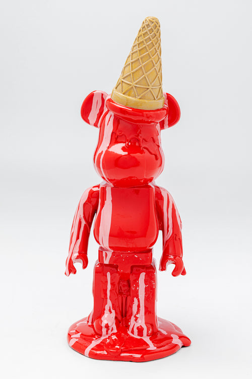Kare - Deco Figurine Gelato Bear Red 40cm