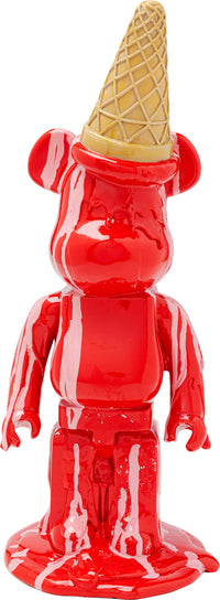 Kare - Deco Figurine Gelato Bear Red 40cm