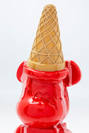 Kare - Deco Figurine Gelato Bear Red 40cm