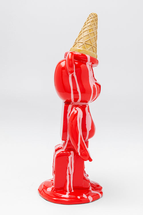 Kare - Deco Figurine Gelato Bear Red 40cm