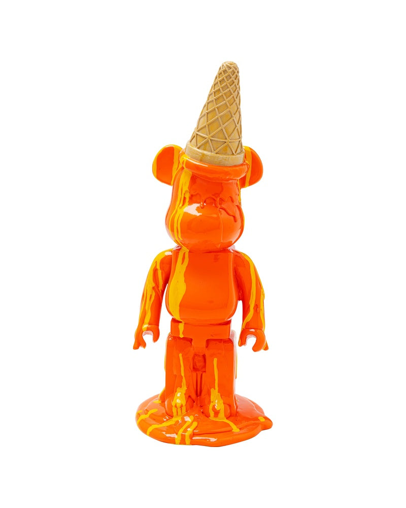 Kare - Deco Figurine Gelato Bear Orange 40cm