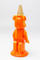 Kare - Deco Figurine Gelato Bear Orange 40cm