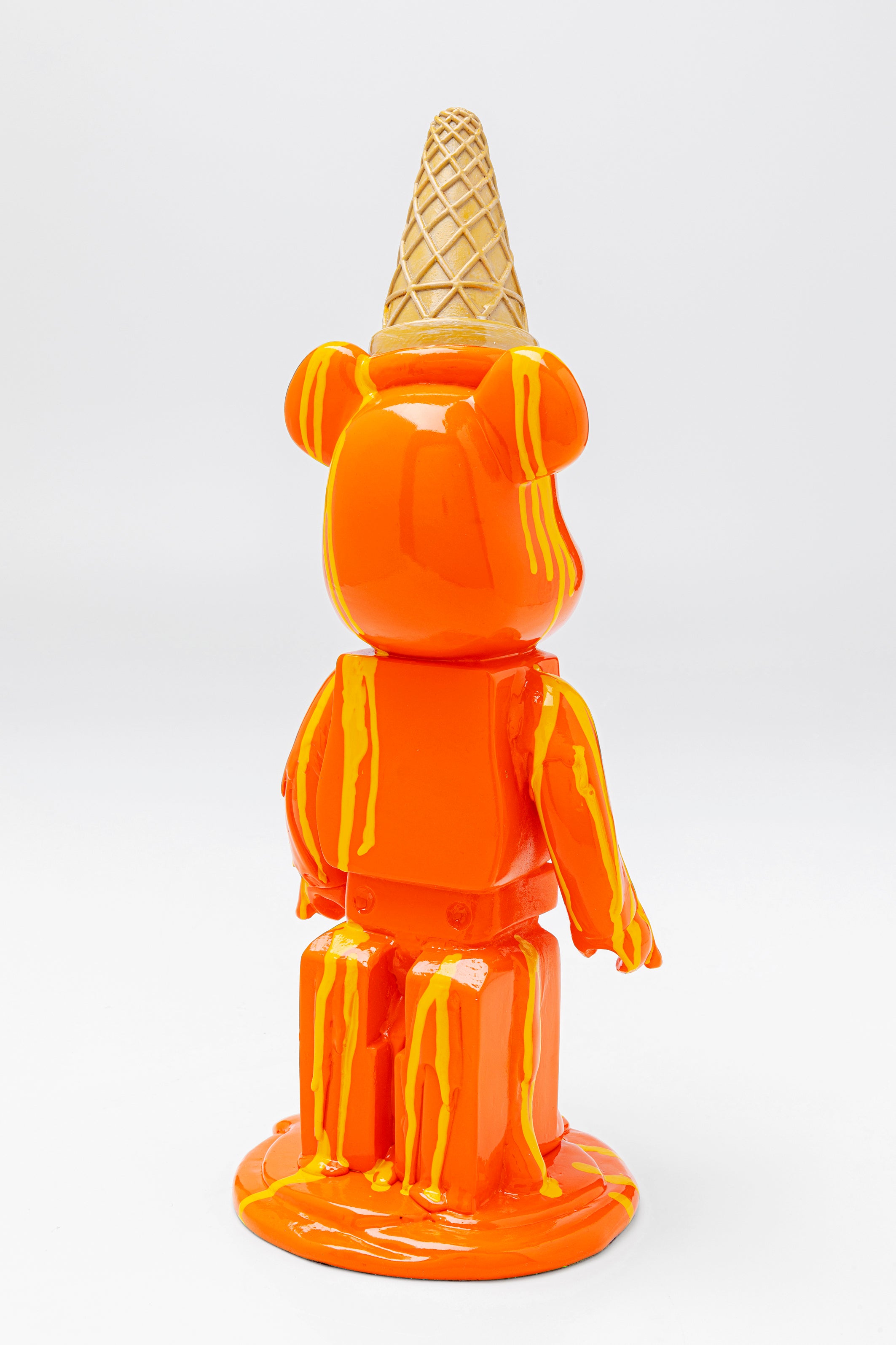 Kare - Deco Figurine Gelato Bear Orange 40cm