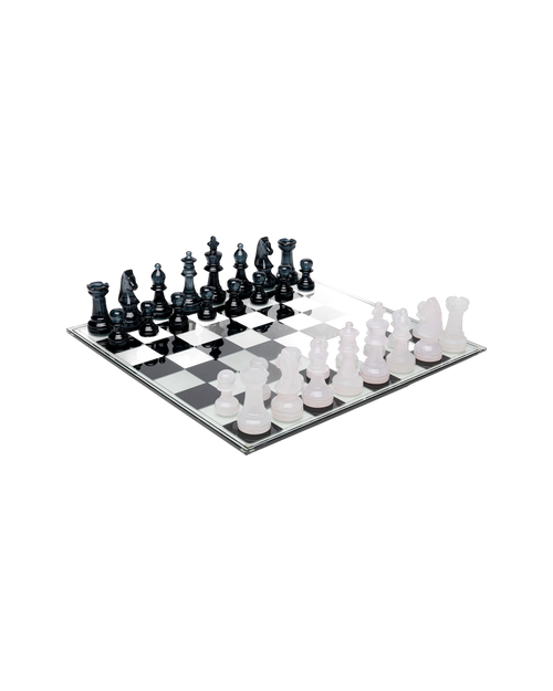 Kare - Deco Object Chess Transparent 60x60cm